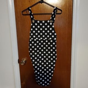 Black and white polka dot jumper